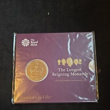 2015 Royal Mint Longest Reigning Monarch £5 Crown in Sealed Pack