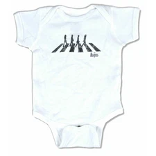 Baby Boys' Beatles Abbey Road Baby Infant White Crawler Jumper One Piece Suit