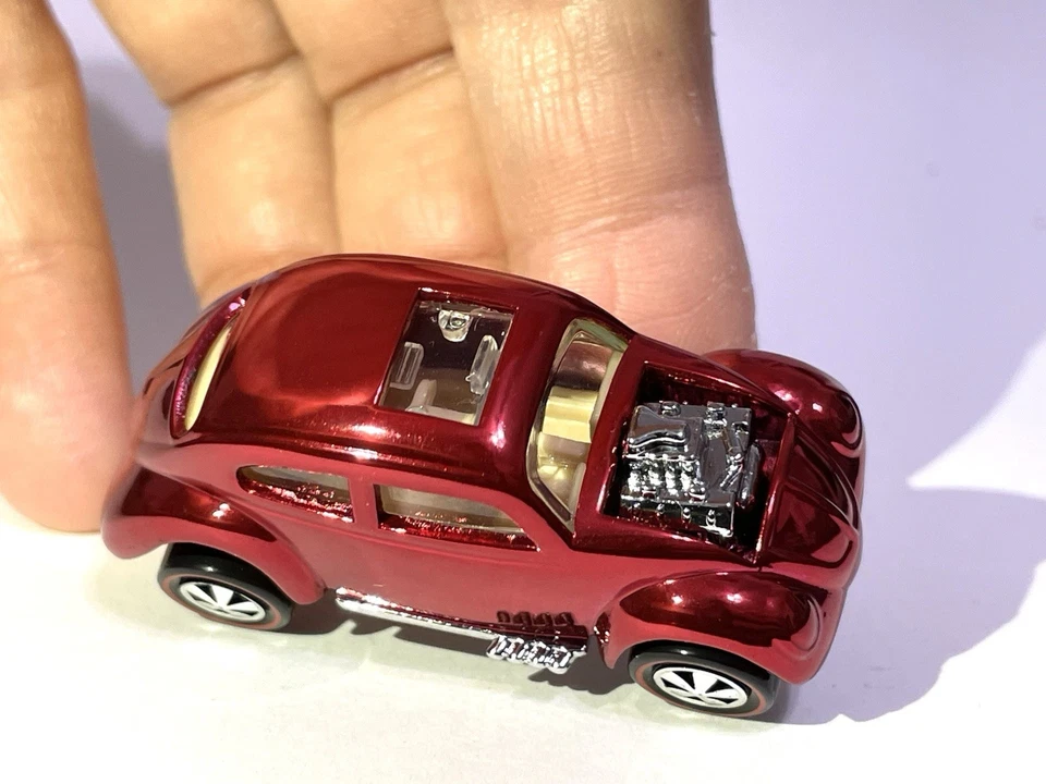 Hot Wheels Redline “CUSTOM MADE CROMO ROJO” VW Bug / Beetle - ÚNICO EN SU CLASE 1/1 Foto 3 de 4