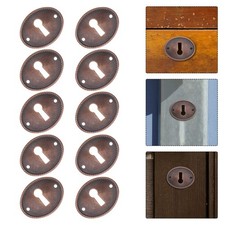 Cerradura de cajón tocador placa de puerta decorativa con tapa de cerradura vintage de 25 piezas