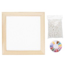 Dekorierter Papierschirm mit Holzglitzer 7,9" x 20"
