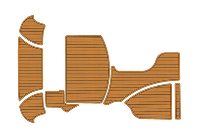 2005-2009 Bayliner 265 Swim platform Cockpit 1/4'' 6mm EVA teak Floor