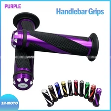 Purple Motorcycle 7/8" Handle Bar Hand Grips For YAMAHA Honda SUZUKI KAWASAKI