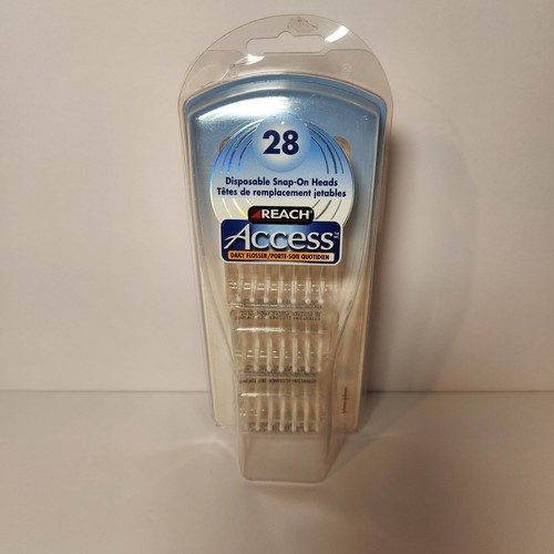 Cabezales de repuesto Reach Access Daily Flosser sin sabor 28 unidades desechables NUEVO