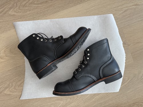 Red Wing Heritage Herren Iron Ranger 6 Zoll Stiefel Schwarz Harness Leder #8084 10D