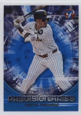 2025 Topps Pristine Precisionaries Blue Refractor 3/75 Manny Machado #PR-4 tw0
