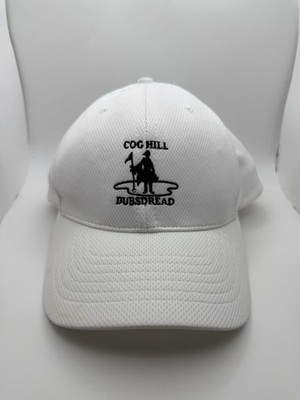 Cog Hill Dubsdread Hat Mens Strapback White Adjustable Cap Performance Golf Logo