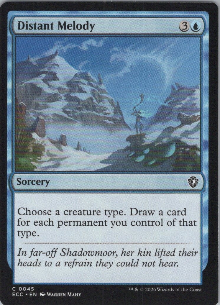 MTG Distant Melody C Commander: Lorwyn Eclipsed 45 NM