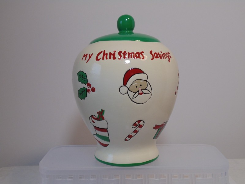 My Christmas Savings Coin Bank Jar