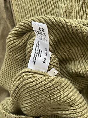 Cristaseya Cotton Sweater with Leather Patch Pistachio Color Cristaseya Cotton Sweater with Leather Patch Pistachio Color
