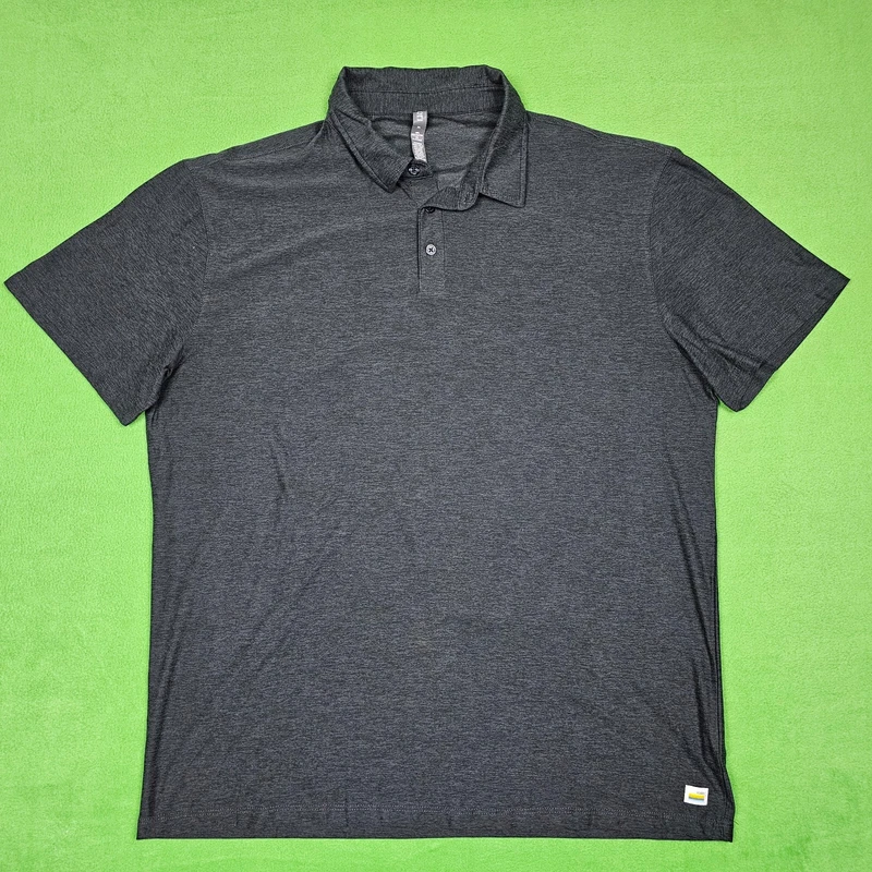 vuori strato tech heather golf pickle ball shirt