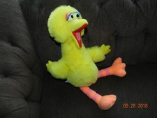 VTG Playskool Sesame Street Talking Big Bird Plush Toy 22" pull string