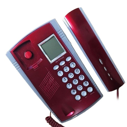 Small Telephones Fixed Landline Telephone Big Buttons LED Caller Display Redials - Zdjęcie 3 z 10
