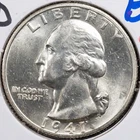 1941-D CH BU Uncirculated Washington Silver Quarter, Denver Mint