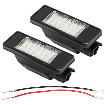 LED Kennzeichenbeleuchtung Licht E-Zulassung für Citroen C4 C5 Peugeot 307 407