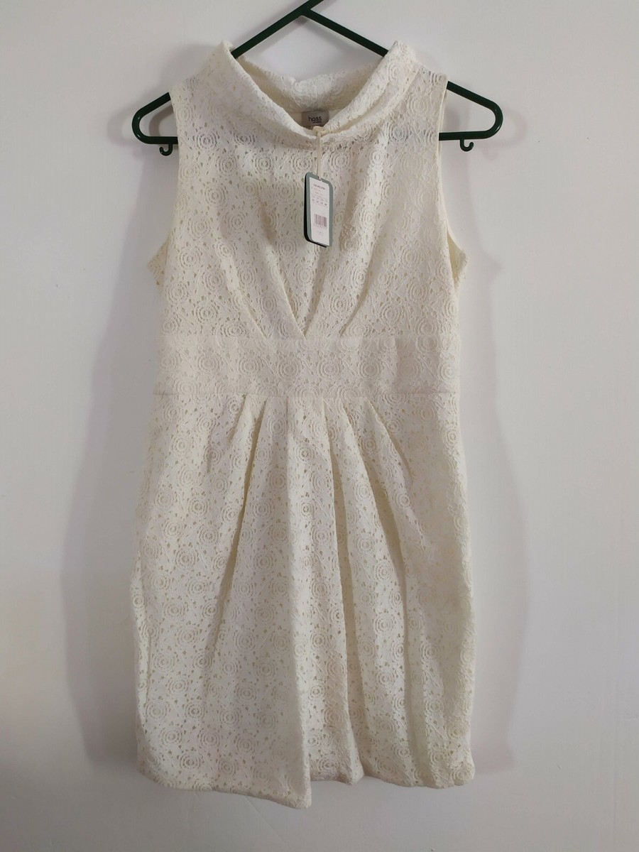 Robe Midi Hoss Intropia Beige Rose - Taille 38 - Neuve Avec étiquettes - Femme