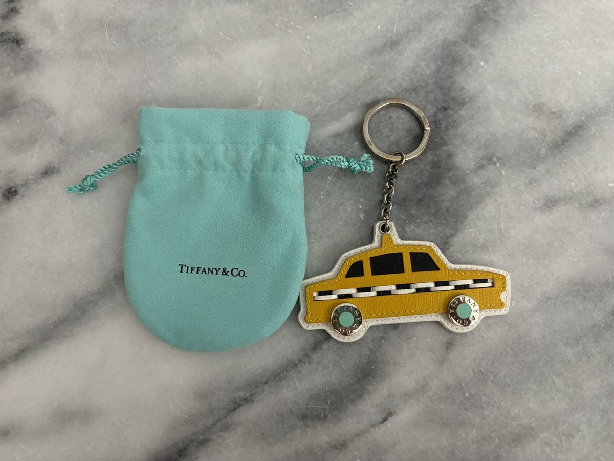 100% authentic Tiffany & Co. leather taxi cab keychain | eBay