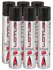 6 Can Lotus Premium Lighter Butane Refill Fuel 3.04 oz 90ml Canister 8290
