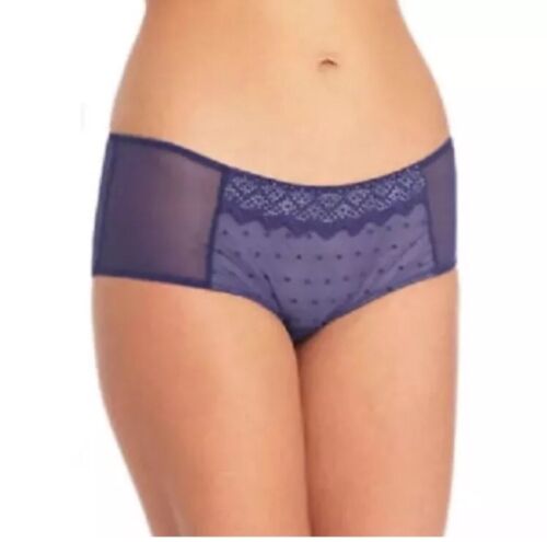 Wonderbra Blue Lace Shorts Brief Knickers  Size L (Large) In Gel Blue W002K - Picture 1 of 1