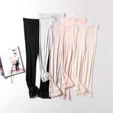 Women Mulberry Silk Thermal Underwear Pant Lace Bottom Trousers Stretch Leggings