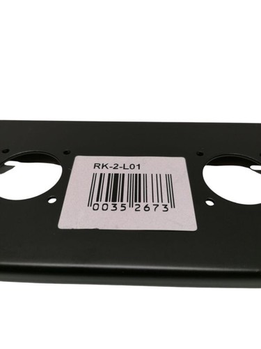 Cache rack 2U 19 pouces métal noir pour 4x Speakon femelle NEUF RK-2-L01 racks - Photo 3/10
