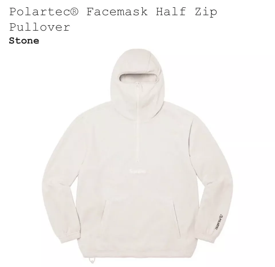 SOLD OUT* Supreme/Polartec® Facemask Half Zip Pullover [Size S