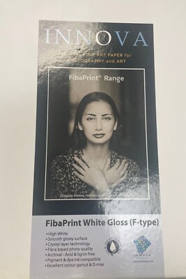Innova FibaPrint White Gloss (F-Type) Inkjet Paper 8.5x11'' 300 GSM BRAND NEW