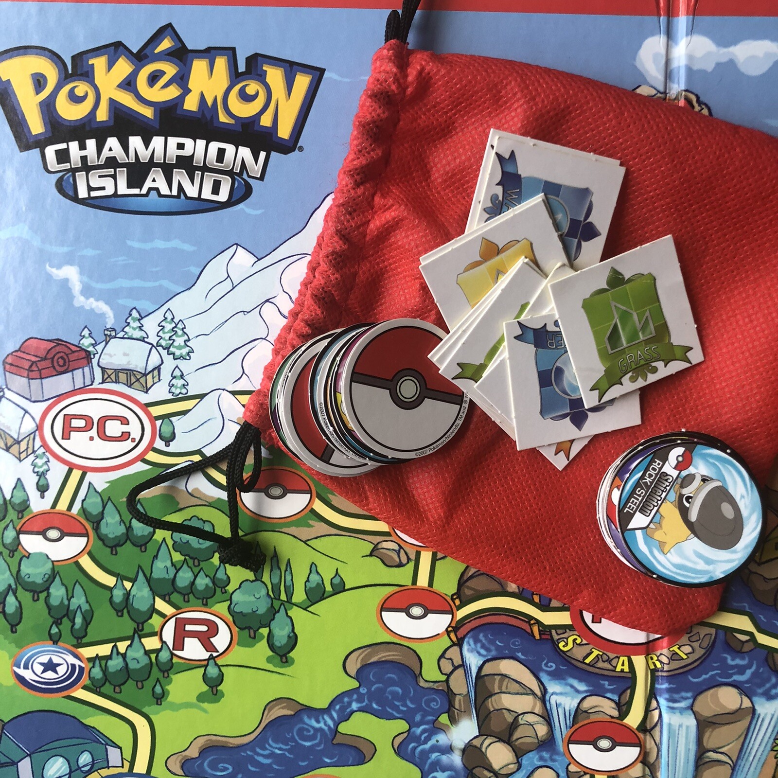 Pokemon Champion Island Game Replacement Pieces Parts 2007