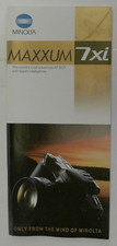 Minolta Maxxum 7xi Camera User and Accessories Original Product Manual