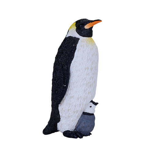Mojo PINGÜINO EMPERADOR CON POLLUELO Zoo Salvaje Animales Jugar Modelo Figura Juguetes Plástico - Imagen 5 de 6