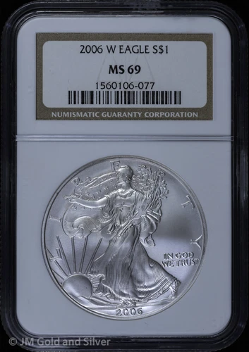 2006-W $1 Burnished American Silver Eagle NGC MS 69