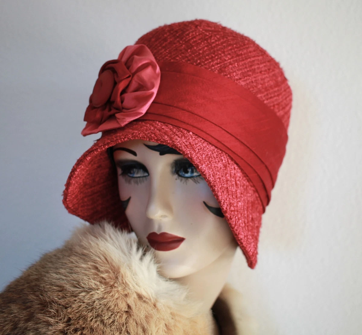 1920 S Bespoke Vintage Style 20s Cloche Flapper Designer Hat eBay