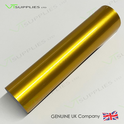 CANDY Yellow Metallic Vinyl Wrap Car Film ( Air Bubble Free ) Gold All Sizes eBay