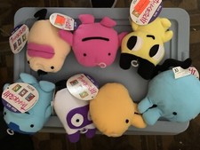 Lot Of 7 1997 Tamagotchi Plush Bean Pets With Tags Bandai