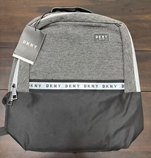 Image of GENUINE DKNY RUCKSACK BACKPACK BNWT GREY & BLACK UNISEX
