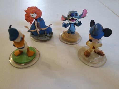 Disney Infinity 2.0 Stitch & Merida.mickey mouse .pato Donal Brave Figures  - Picture 1 of 5
