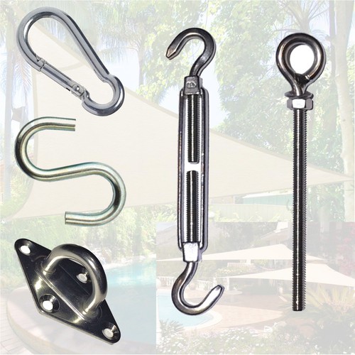 Awning Attachment Accessories Stainless Steel Turnbuckle Eye Bolt Sparsets eBay