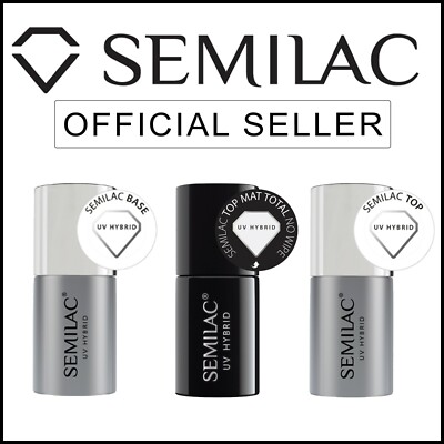 Semilac Nagel Gellack UV/LED Soak Off Primer, Top, Base Fiber Base Coats Hardi