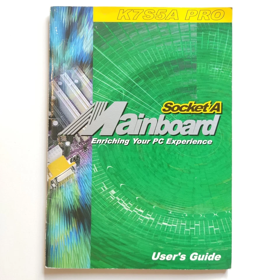 Elitegroup ECS K7S5A PRO Socket A Mainboard User's Guide / Handbuch / Manual