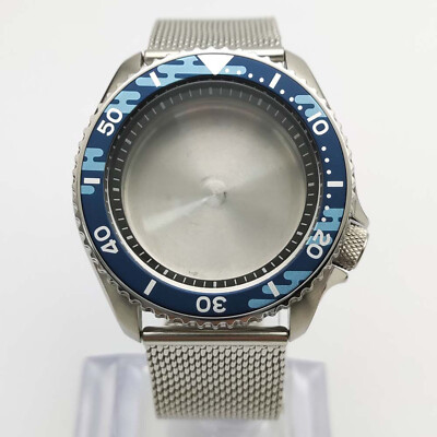 For NH35/NH36 Movement Sapphire Glass Steel Watch Case + 22mm Watch Band Strap