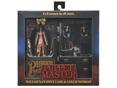 NECA PUPPET MASTER TOULON S PUPPET CASE AND LEECH WOMAN ACTIONFIGUR 2ER PACK