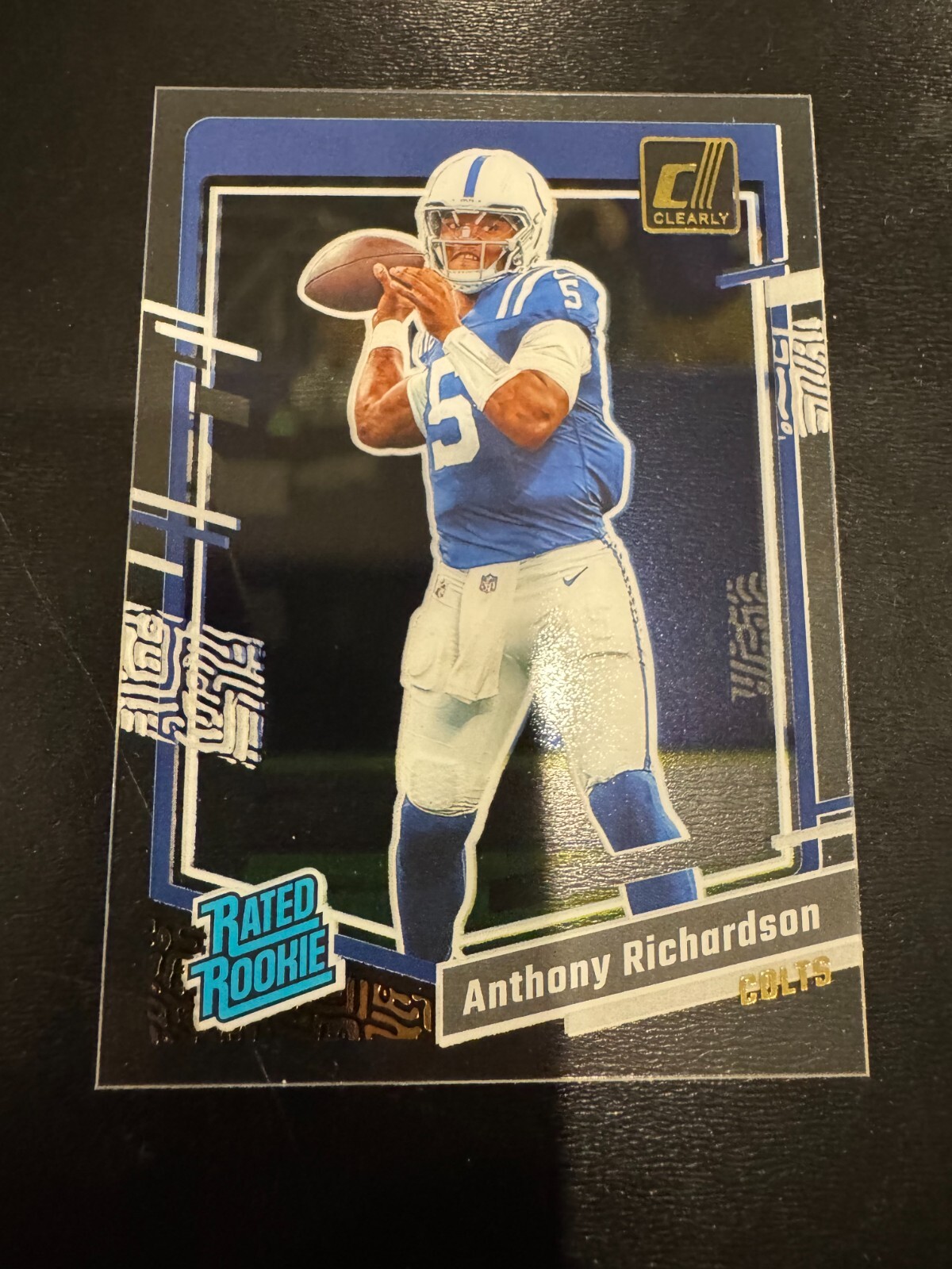 Anthony Richardson 2023 Clearly Donruss Gold Rated Rookie #52 Indianapolis Colts