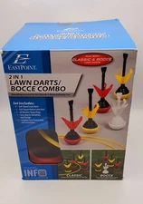 EastPoint Sports 2 in 1 Lawn Darts & Bocce Darts Combo Set Backyard Outdoor Game