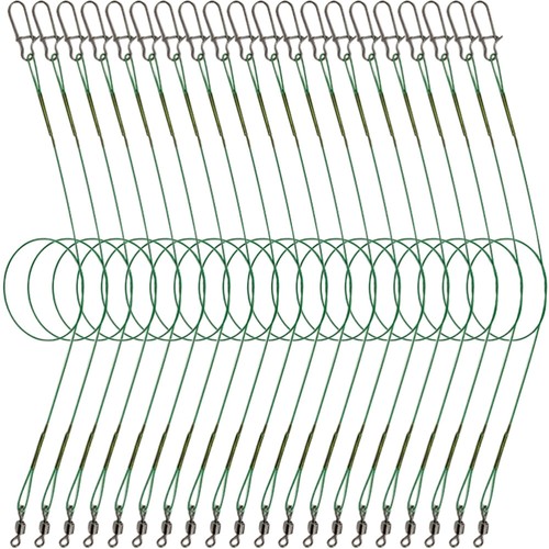 25 Pcs Metal Fishing Lines Leader Leaders Saltwater Tackle Supplies eBay