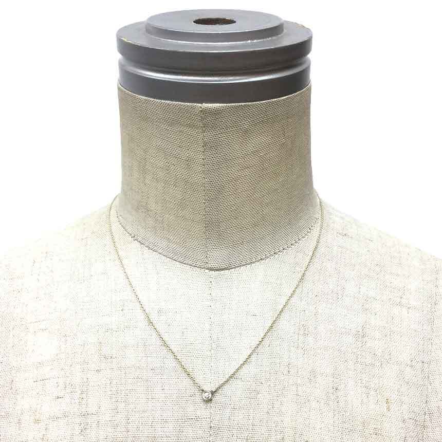 TIFFANY & Co. By the Yard 1P Diamond Necklace Silver AG925 Ladies Accessories