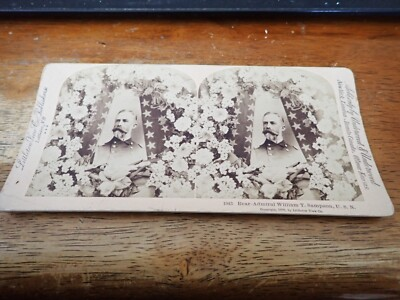 #ad U S NAVY REAR ADMIRAL WILLIAM T. SAMPSON STEREOGRAPHS PHOTOGRAPHS BX PC #3 $7.99