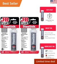 Fast-Setting Steel-Reinforced Epoxy Putty Stick - Waterproof  Durable, 2-Pack