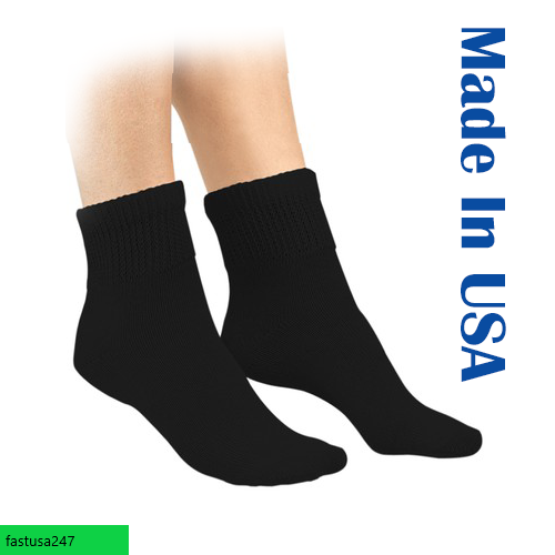 3 Pairs Best Quality Men’s Black Diabetic Ankle Socks Size 1013 ( MADE