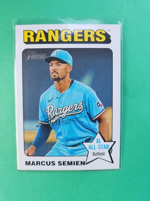 2024 Topps Heritage - #127 Marcus Semien White border