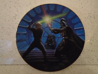 Star Wars Hamilton Collection Final Duel Darth Vader vs Luke Skywalker Teller
